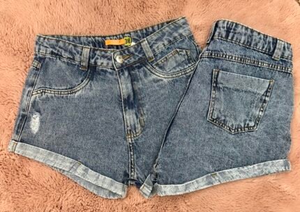 Short Jeans Bainha Dobrada